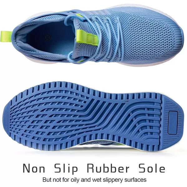 imageSDolphin Running Shoes Women Sneakers  Comfortable Memory Foam Lightweight Walking Tennis Workout Athletic ShoesLight Bluebreathable