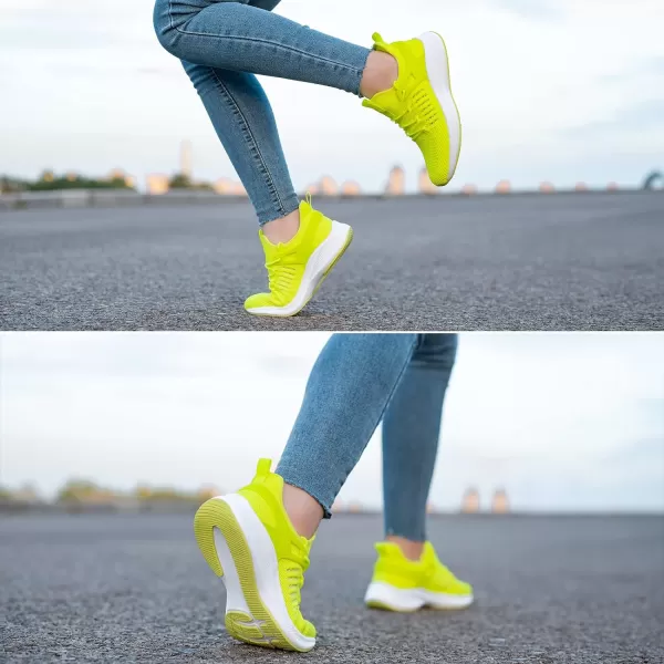 imageSDolphin Running Shoes Women Sneakers  Comfortable Memory Foam Lightweight Walking Tennis Workout Athletic ShoesNew Green