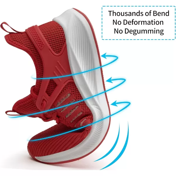 imageSDolphin Running Shoes Women Sneakers  Comfortable Memory Foam Lightweight Walking Tennis Workout Athletic ShoesNew Red