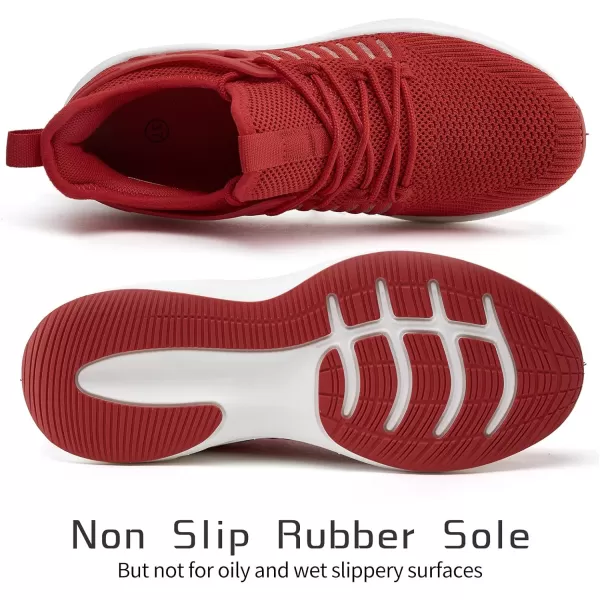 imageSDolphin Running Shoes Women Sneakers  Comfortable Memory Foam Lightweight Walking Tennis Workout Athletic ShoesNew Red