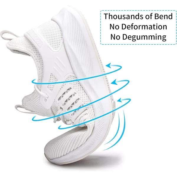 imageSDolphin Running Shoes Women Sneakers  Comfortable Memory Foam Lightweight Walking Tennis Workout Athletic ShoesNew White