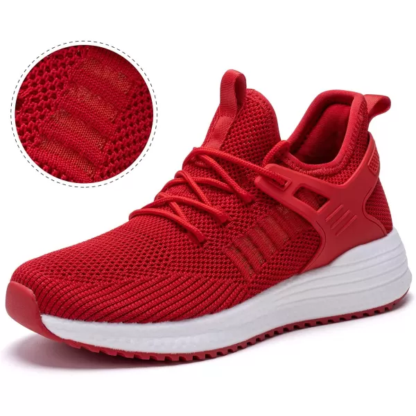 imageSDolphin Running Shoes Women Sneakers  Comfortable Memory Foam Lightweight Walking Tennis Workout Athletic ShoesRedbreathable