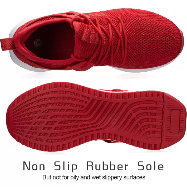 imageSDolphin Running Shoes Women Sneakers  Comfortable Memory Foam Lightweight Walking Tennis Workout Athletic ShoesRedbreathable