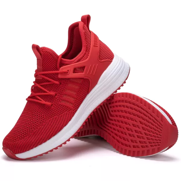 imageSDolphin Running Shoes Women Sneakers  Comfortable Memory Foam Lightweight Walking Tennis Workout Athletic ShoesRedbreathable