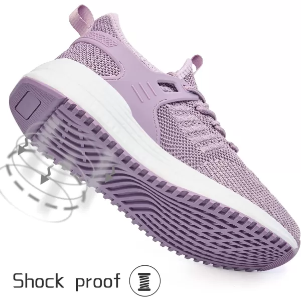 imageSDolphin Running Shoes Women Sneakers  Comfortable Memory Foam Lightweight Walking Tennis Workout Athletic ShoesViolet Purple