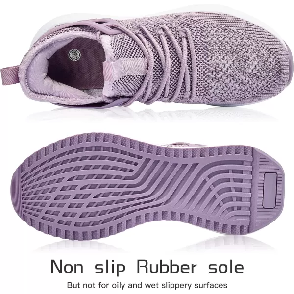 imageSDolphin Running Shoes Women Sneakers  Comfortable Memory Foam Lightweight Walking Tennis Workout Athletic ShoesViolet Purple
