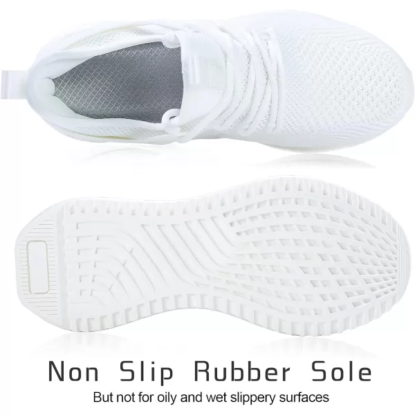 imageSDolphin Running Shoes Women Sneakers  Comfortable Memory Foam Lightweight Walking Tennis Workout Athletic ShoesWhite