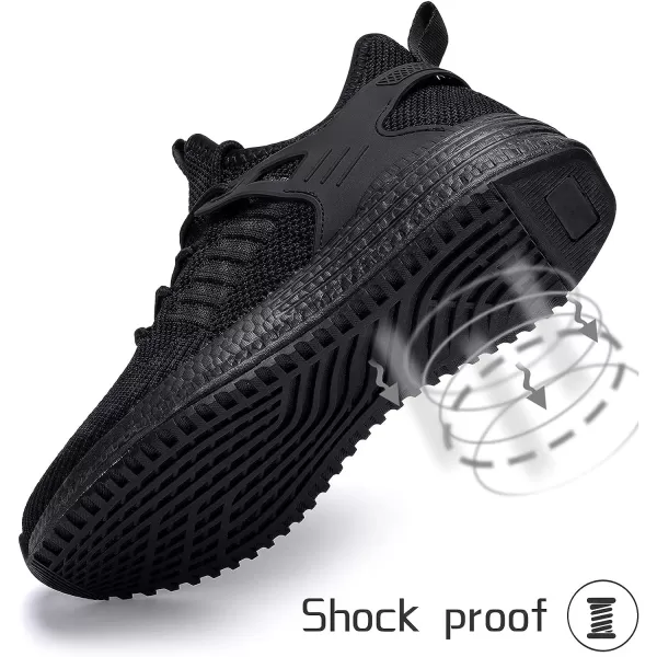 imageSDolphin Running Shoes Women Sneakers  Tennis Workout Walking Gym Lightweight Athletic Comfortable Casual Memory Foam Fashion ShoesAll Blackbreathable