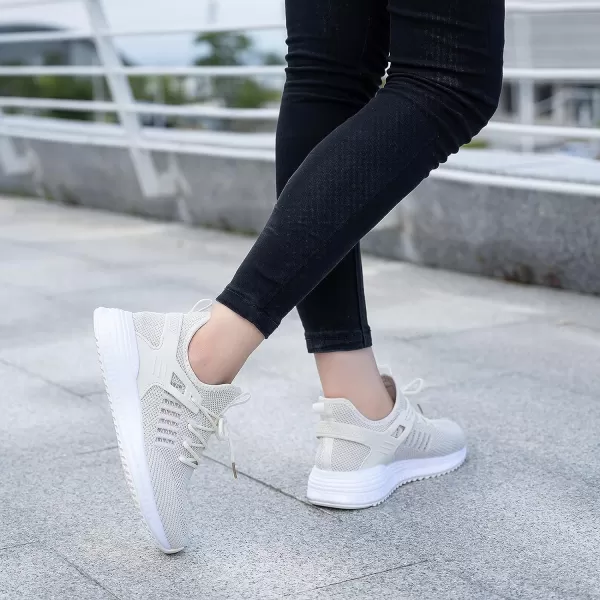 imageSDolphin Running Shoes Women Sneakers  Tennis Workout Walking Gym Lightweight Athletic Comfortable Casual Memory Foam Fashion ShoesBeigebreathable