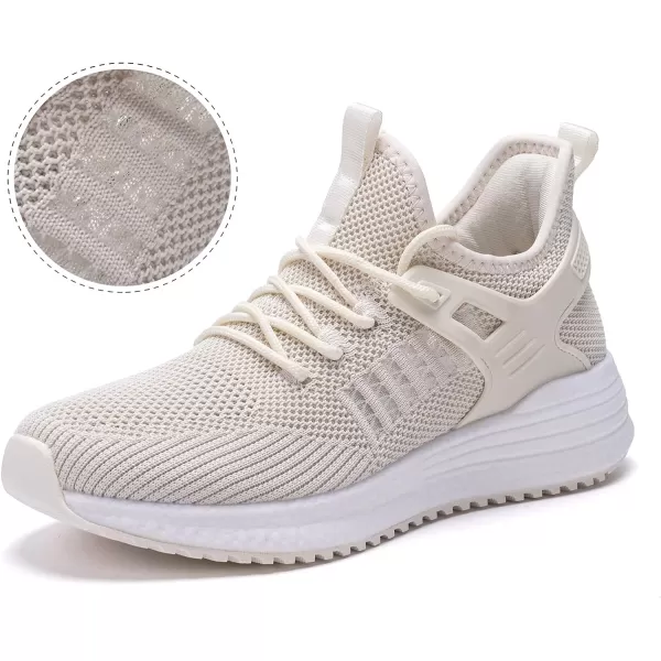 imageSDolphin Running Shoes Women Sneakers  Tennis Workout Walking Gym Lightweight Athletic Comfortable Casual Memory Foam Fashion ShoesBeigebreathable