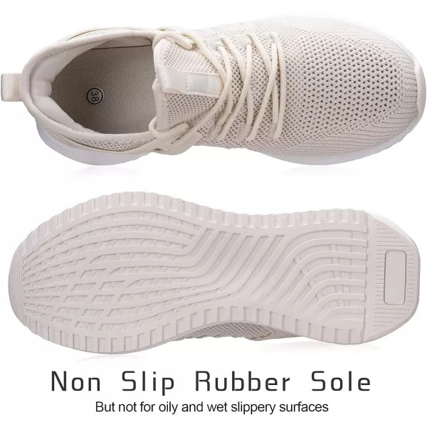 imageSDolphin Running Shoes Women Sneakers  Tennis Workout Walking Gym Lightweight Athletic Comfortable Casual Memory Foam Fashion ShoesBeigebreathable