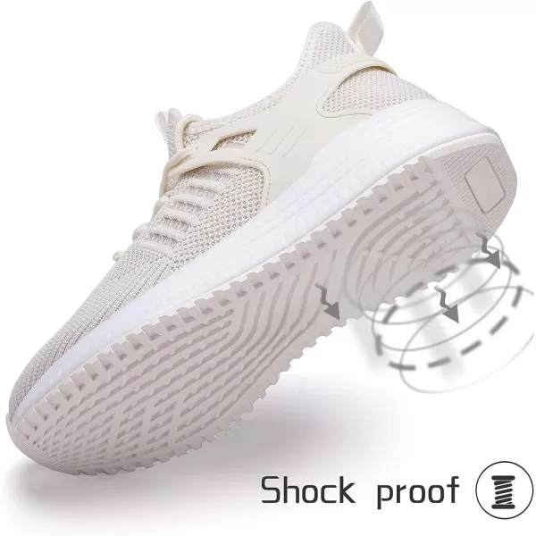 imageSDolphin Running Shoes Women Sneakers  Tennis Workout Walking Gym Lightweight Athletic Comfortable Casual Memory Foam Fashion ShoesBeigebreathable