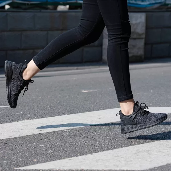 imageSDolphin Running Shoes Women Sneakers  Tennis Workout Walking Gym Lightweight Athletic Comfortable Casual Memory Foam Fashion ShoesBlackBlack