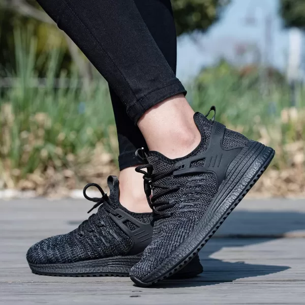 imageSDolphin Running Shoes Women Sneakers  Tennis Workout Walking Gym Lightweight Athletic Comfortable Casual Memory Foam Fashion ShoesBlackBlack