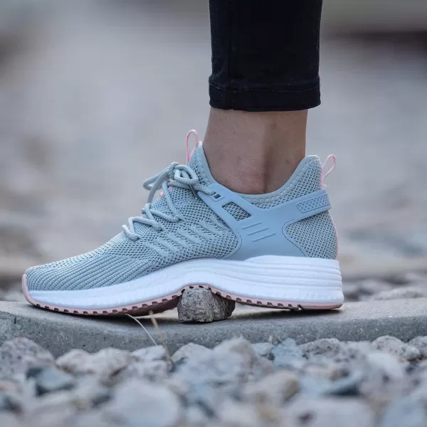 imageSDolphin Running Shoes Women Sneakers  Tennis Workout Walking Gym Lightweight Athletic Comfortable Casual Memory Foam Fashion ShoesGrey