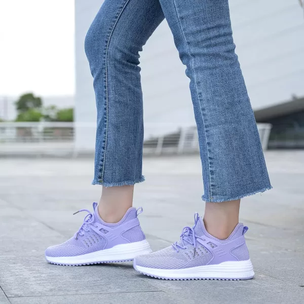 imageSDolphin Running Shoes Women Sneakers  Tennis Workout Walking Gym Lightweight Athletic Comfortable Casual Memory Foam Fashion ShoesLight Purplebreathable