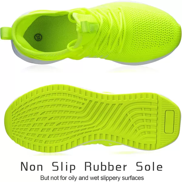 imageSDolphin Running Shoes Women Sneakers  Tennis Workout Walking Gym Lightweight Athletic Comfortable Casual Memory Foam Fashion ShoesLime Greenbreathable