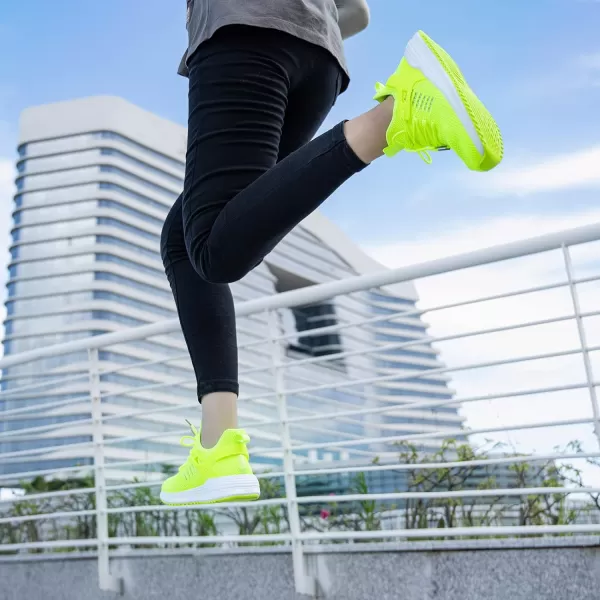 imageSDolphin Running Shoes Women Sneakers  Tennis Workout Walking Gym Lightweight Athletic Comfortable Casual Memory Foam Fashion ShoesLime Greenbreathable