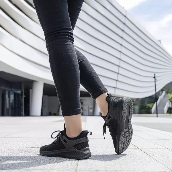 imageSDolphin Running Shoes Women Sneakers  Tennis Workout Walking Gym Lightweight Athletic Comfortable Casual Memory Foam Fashion ShoesNew All Black