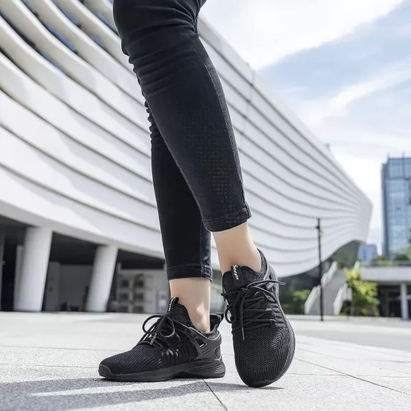 imageSDolphin Running Shoes Women Sneakers  Tennis Workout Walking Gym Lightweight Athletic Comfortable Casual Memory Foam Fashion ShoesNew All Black