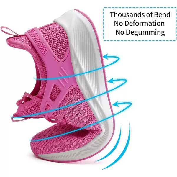 imageSDolphin Running Shoes Women Sneakers  Tennis Workout Walking Gym Lightweight Athletic Comfortable Casual Memory Foam Fashion ShoesNew Hot Pink