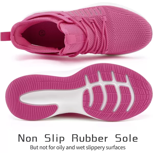 imageSDolphin Running Shoes Women Sneakers  Tennis Workout Walking Gym Lightweight Athletic Comfortable Casual Memory Foam Fashion ShoesNew Hot Pink