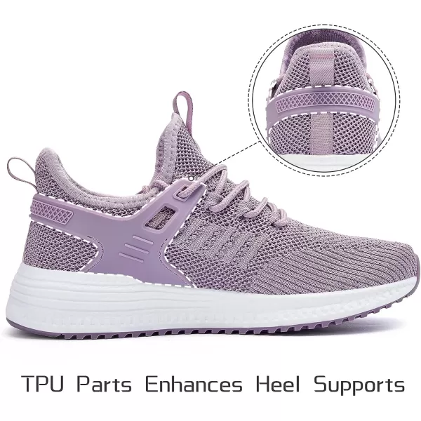 imageSDolphin Running Shoes Women Sneakers  Tennis Workout Walking Gym Lightweight Athletic Comfortable Casual Memory Foam Fashion ShoesViolet Purple