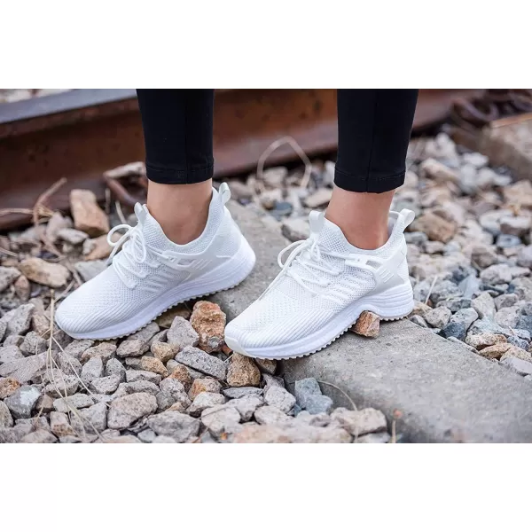 imageWide Shoes for Women Wide Walking Shoes Width Running Shoes Wide Tennis Gym Workout Athletic Sneakers for WomenWhite