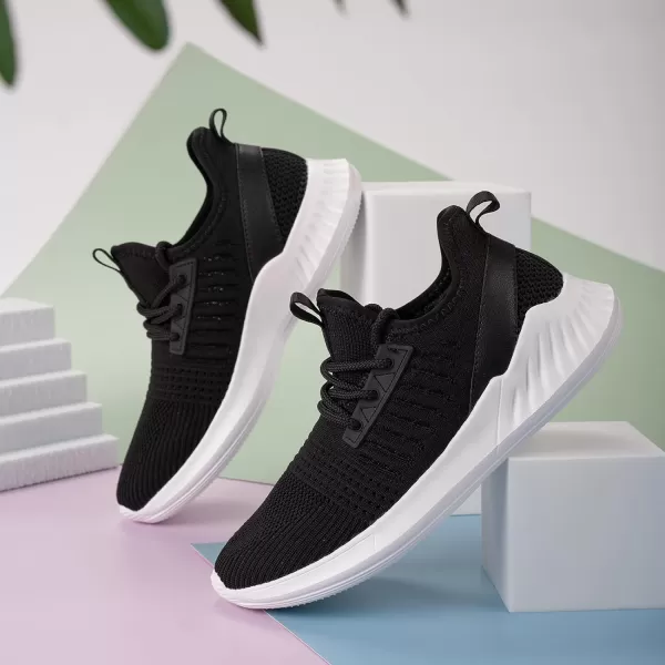 imageWomens Tennis Shoes  Women Sneakers Workout Running Walking Athletic Gym Fashion Lightweight Nursing Casual Light ShoesBlack