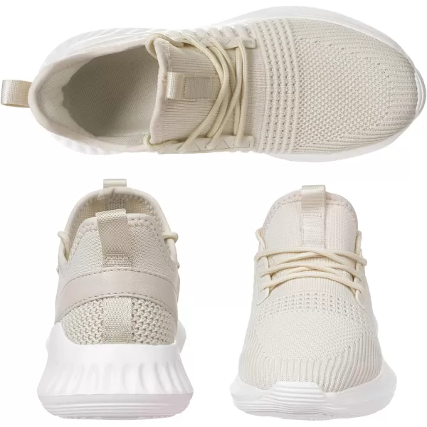 imageWomens Tennis Shoes  Women Sneakers Workout Running Walking Athletic Gym Fashion Lightweight Nursing Casual Light ShoesCreamcoloured