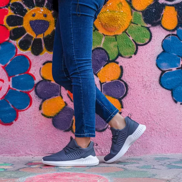imageWomens Tennis Shoes  Women Sneakers Workout Running Walking Athletic Gym Fashion Lightweight Nursing Casual Light ShoesDark Gray