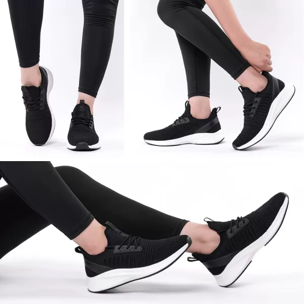 imageWomens Tennis Shoes  Women Sneakers Workout Running Walking Athletic Gym Fashion Lightweight Nursing Casual Light ShoesNewblack