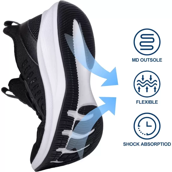 imageWomens Tennis Shoes  Women Sneakers Workout Running Walking Athletic Gym Fashion Lightweight Nursing Casual Light ShoesNewblack