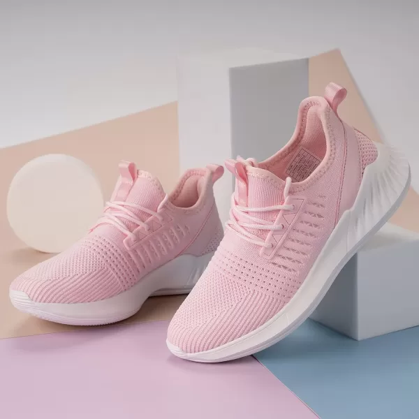 imageWomens Tennis Shoes  Women Sneakers Workout Running Walking Athletic Gym Fashion Lightweight Nursing Casual Light ShoesPink