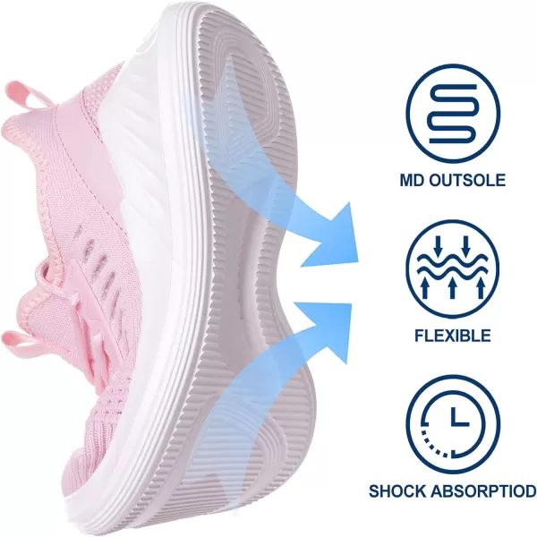 imageWomens Tennis Shoes  Women Sneakers Workout Running Walking Athletic Gym Fashion Lightweight Nursing Casual Light ShoesPink
