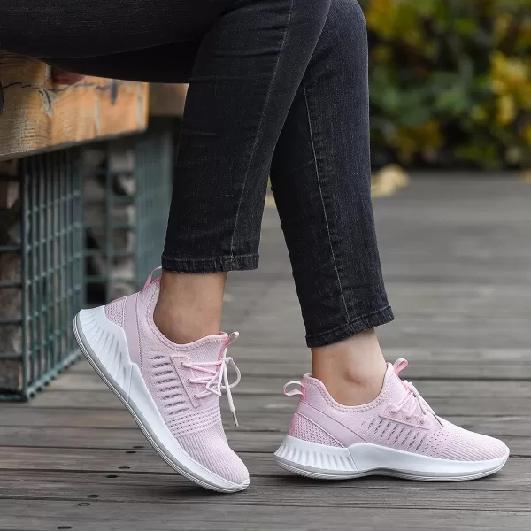 imageWomens Tennis Shoes  Women Sneakers Workout Running Walking Athletic Gym Fashion Lightweight Nursing Casual Light ShoesPink
