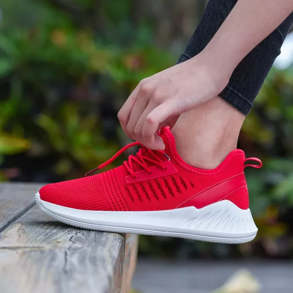 imageWomens Tennis Shoes  Women Sneakers Workout Running Walking Athletic Gym Fashion Lightweight Nursing Casual Light ShoesRed