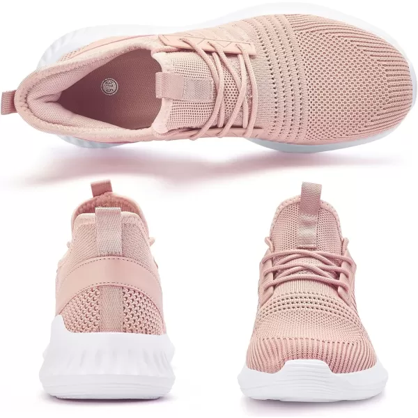 imageWomens Tennis Shoes  Women Sneakers Workout Running Walking Athletic Gym Fashion Lightweight Nursing Casual Light ShoesSakura Pink