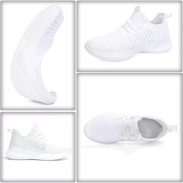 imageWomens Tennis Shoes  Women Sneakers Workout Running Walking Athletic Gym Fashion Lightweight Nursing Casual Light ShoesWhite