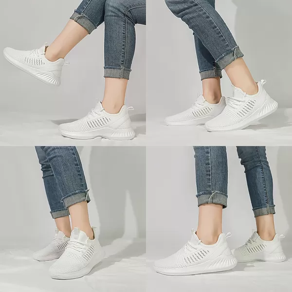 imageWomens Tennis Shoes  Women Sneakers Workout Running Walking Athletic Gym Fashion Lightweight Nursing Casual Light ShoesWhite