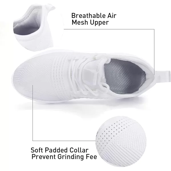 imageWomens Tennis Shoes  Women Sneakers Workout Running Walking Athletic Gym Fashion Lightweight Nursing Casual Light ShoesWhite