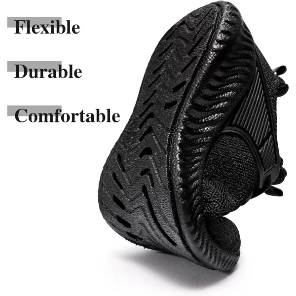 imageWomens Workout Running Shoes  Breathable Comfortable Lightweight Shoes Tennis Sneakers for Walking Gym WorkAupgradesallblack
