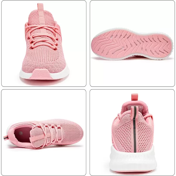 imageWomens Workout Running Shoes  Breathable Comfortable Lightweight Shoes Tennis Sneakers for Walking Gym WorkAupgradesdeep Pink