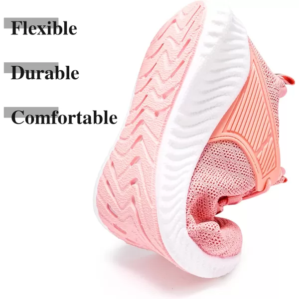 imageWomens Workout Running Shoes  Breathable Comfortable Lightweight Shoes Tennis Sneakers for Walking Gym WorkAupgradesdeep Pink