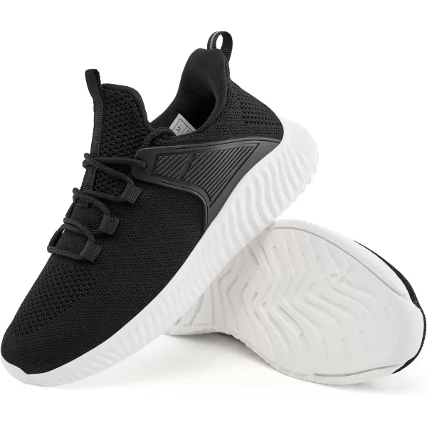 imageWomens Workout Running Shoes  Breathable Comfortable Lightweight Shoes Tennis Sneakers for Walking Gym WorkBlack