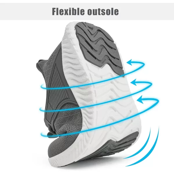 imageWomens Workout Running Shoes  Breathable Comfortable Lightweight Shoes Tennis Sneakers for Walking Gym WorkDarkgrey