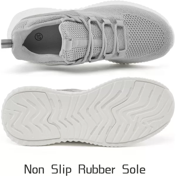 imageWomens Workout Running Shoes  Breathable Comfortable Lightweight Shoes Tennis Sneakers for Walking Gym WorkGrey