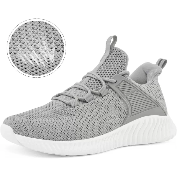 imageWomens Workout Running Shoes  Breathable Comfortable Lightweight Shoes Tennis Sneakers for Walking Gym WorkGrey