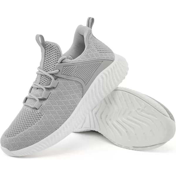 imageWomens Workout Running Shoes  Breathable Comfortable Lightweight Shoes Tennis Sneakers for Walking Gym WorkGrey