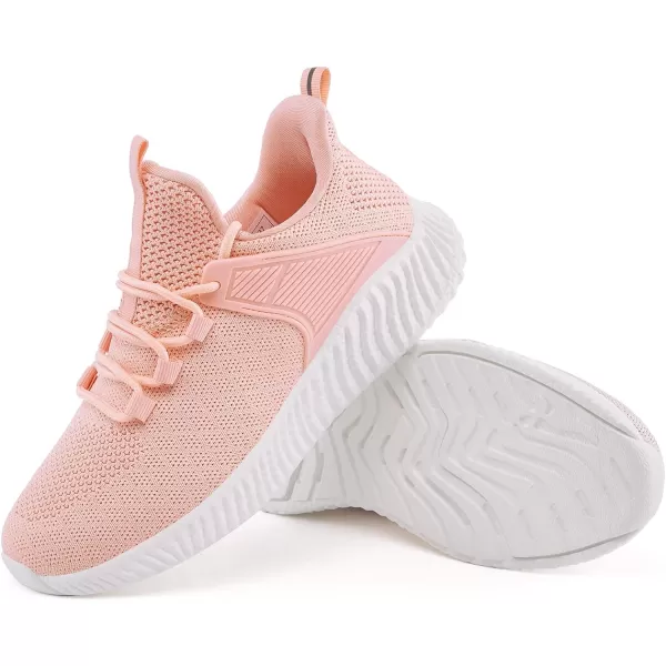 imageWomens Workout Running Shoes  Breathable Comfortable Lightweight Shoes Tennis Sneakers for Walking Gym WorkPeach
